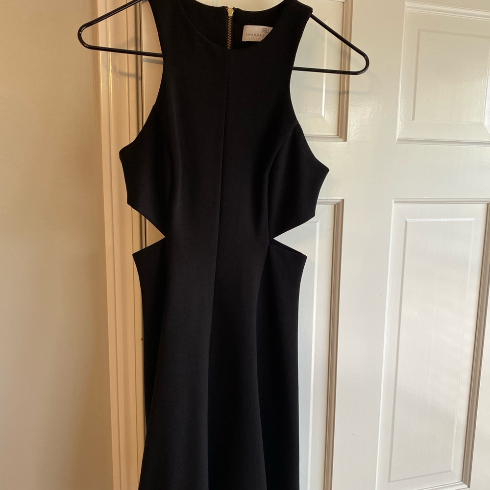 Amanda Uprichard Black Cutout Dress